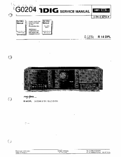 GRUNDIG R14DPL SERVICE MANUAL